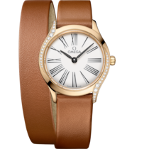 De Ville 26 mm, Moonshine™ gold on leather strap - 428.57.26.60.04.005