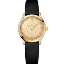 De Ville Mini Trésor 26 mm, Moonshine™ gold on fabric strap - 428.57.26.60.99.001