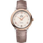 De Ville 32.7 mm, steel - red gold on leather strap - 424.23.33.20.09.001