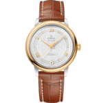 De Ville 32.7 mm, steel - yellow gold on leather strap - 424.23.33.20.52.001