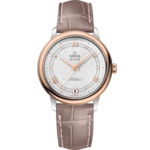 De Ville 32.7 mm, steel - red gold on leather strap - 424.23.33.20.52.002