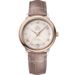 De Ville 32.7 mm, steel - red gold on leather strap - 424.23.33.20.52.003