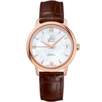 De Ville 32.7 mm, red gold on leather strap - 424.53.33.20.05.001