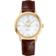 De Ville 32.7 mm, yellow gold on leather strap - 424.53.33.20.05.002