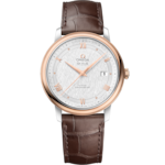 De Ville 39.5 mm, steel - red gold on leather strap - 424.23.40.20.02.002