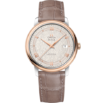 De Ville 39.5 mm, steel - red gold on leather strap - 424.23.40.20.02.003