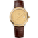 De Ville 39.5 mm, steel - yellow gold on leather strap - 424.23.40.20.08.001