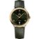 De Ville 39.5 mm, steel - yellow gold on leather strap - 424.23.40.20.10.001