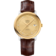 De Ville 39.5 mm, steel - yellow gold on leather strap - 424.23.40.20.58.001