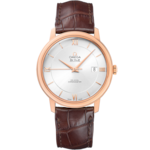 De Ville 39.5 mm, red gold on leather strap - 424.53.40.20.02.001