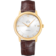 De Ville 39.5 mm, yellow gold on leather strap - 424.53.40.20.02.002