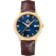 De Ville 39.5 mm, yellow gold on leather strap - 424.53.40.20.03.001