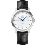 De Ville 39.5 mm, white gold on leather strap - 424.53.40.20.04.001