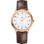 De Ville 39.5 mm, red gold on leather strap - 424.53.40.20.04.004