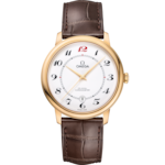 De Ville 39.5 mm, yellow gold on leather strap - 424.53.40.20.04.005