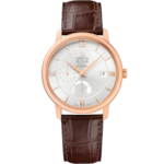 De Ville 39.5 mm, red gold on leather strap - 424.53.40.21.02.001