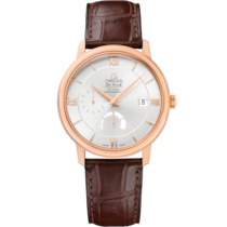 De Ville 39.5 mm, red gold on leather strap - 424.53.40.21.02.001