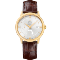 De Ville 39.5 mm, yellow gold on leather strap - 424.53.40.21.02.002