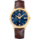 De Ville 39.5 mm, yellow gold on leather strap - 424.53.40.21.03.001