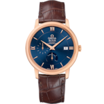 De Ville 39.5 mm, red gold on leather strap - 424.53.40.21.03.002