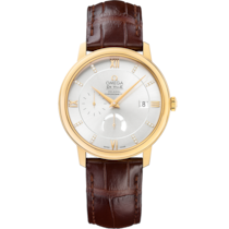 De Ville 39.5 mm, yellow gold on leather strap - 424.53.40.21.52.001