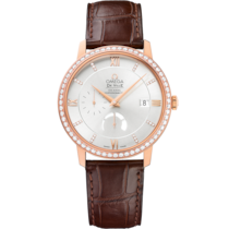 De Ville 39.5 mm, red gold on leather strap - 424.58.40.21.52.002