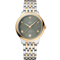 De Ville Prestige 34 mm, steel - yellow gold on steel - yellow gold - 434.20.34.20.10.001