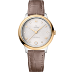 De Ville 34 mm, steel - yellow gold on leather strap - 434.23.34.20.52.002