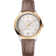 De Ville 34 mm, steel - yellow gold on leather strap - 434.23.34.20.52.002