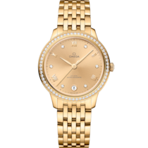 De Ville Prestige 34 mm, yellow gold on yellow gold - 434.55.34.20.58.001