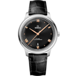 De Ville 40 mm, steel on leather strap - 434.13.40.20.01.001