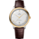 De Ville 40 mm, steel - yellow gold on leather strap - 434.23.40.20.02.002