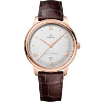 De Ville 40 mm, Sedna™ gold on leather strap - 434.53.40.20.02.001