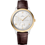 De Ville 41 mm, steel - yellow gold on leather strap - 434.23.41.21.02.001