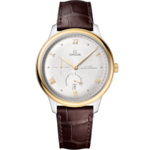 De Ville 41 mm, steel - yellow gold on leather strap - 434.23.41.21.02.001
