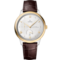 De Ville Prestige 41 mm, steel - yellow gold on leather strap - 434.23.41.21.02.001