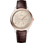 De Ville 41 mm, steel - Sedna™ gold on leather strap - 434.23.41.21.09.001