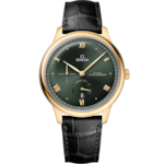 De Ville 41 mm, yellow gold on leather strap - 434.53.41.21.10.001