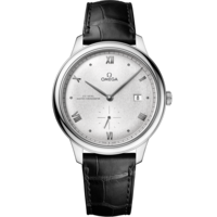 De Ville Prestige 41 mm, steel on leather strap - 434.13.41.20.02.001