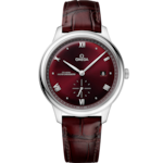 De Ville 41 mm, steel on leather strap - 434.13.41.20.11.001