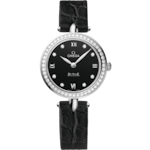 De Ville 27.4 mm, steel on leather strap - 424.18.27.60.51.001