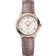 De Ville 27.4 mm, steel - red gold on leather strap - 424.23.27.60.09.001