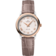 De Ville 27.4 mm, steel - red gold on leather strap - 424.23.27.60.52.001