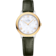 De Ville 27.5 mm, steel - yellow gold on leather strap - 434.23.28.60.55.001