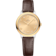 De Ville 27.5 mm, steel - yellow gold on leather strap - 434.23.28.60.58.001