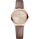 De Ville 27.5 mm, steel - Sedna™ gold on leather strap - 434.23.28.60.59.001