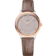 De Ville 30 mm, steel - Sedna™ gold on leather strap - 434.23.30.60.52.001