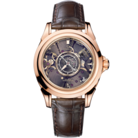 De Ville Tourbillon 38.7 mm, red gold on leather strap - 513.53.39.21.99.001