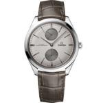 De Ville 40 mm, steel on leather strap - 435.13.40.22.06.001