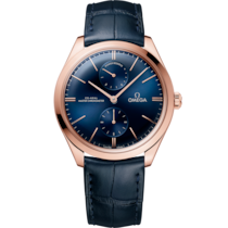 De Ville Trésor 40 mm, Sedna™ gold on leather strap - 435.53.40.22.03.001